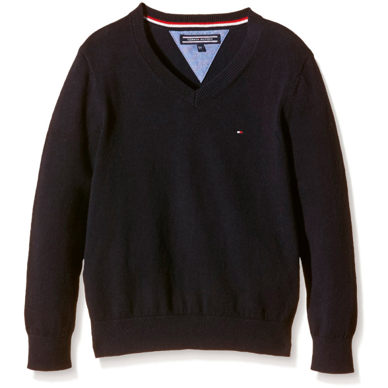 Suéter Tommy Hilfiger Masculino KB0KB01654-403 12 Azul Marinho