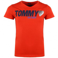 Camiseta Tommy Hilfiger Infantil Feminina KG0KG03438-610...