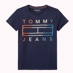 Camiseta Tommy Hilfiger Infantil Feminina KG0KG03440-002...
