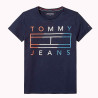 Camiseta Tommy Hilfiger Infantil Feminina KG0KG03440-002 08 Azul