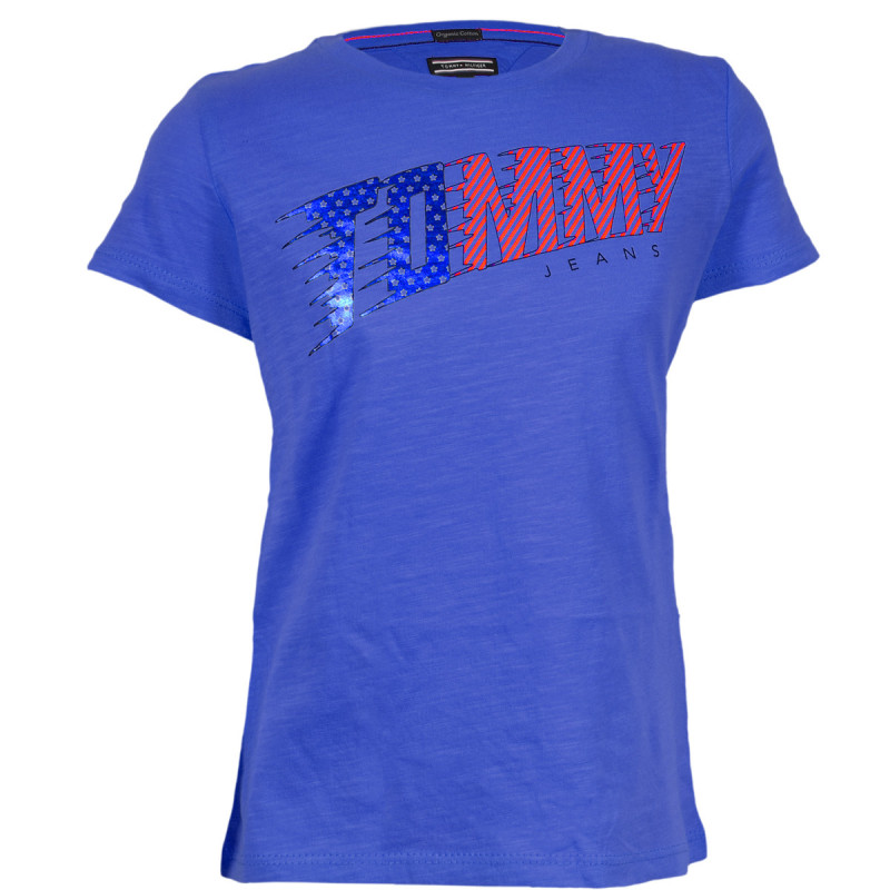 Camiseta Tommy Hilfiger Infantil Feminina KG0KG03440-711 10 Azul