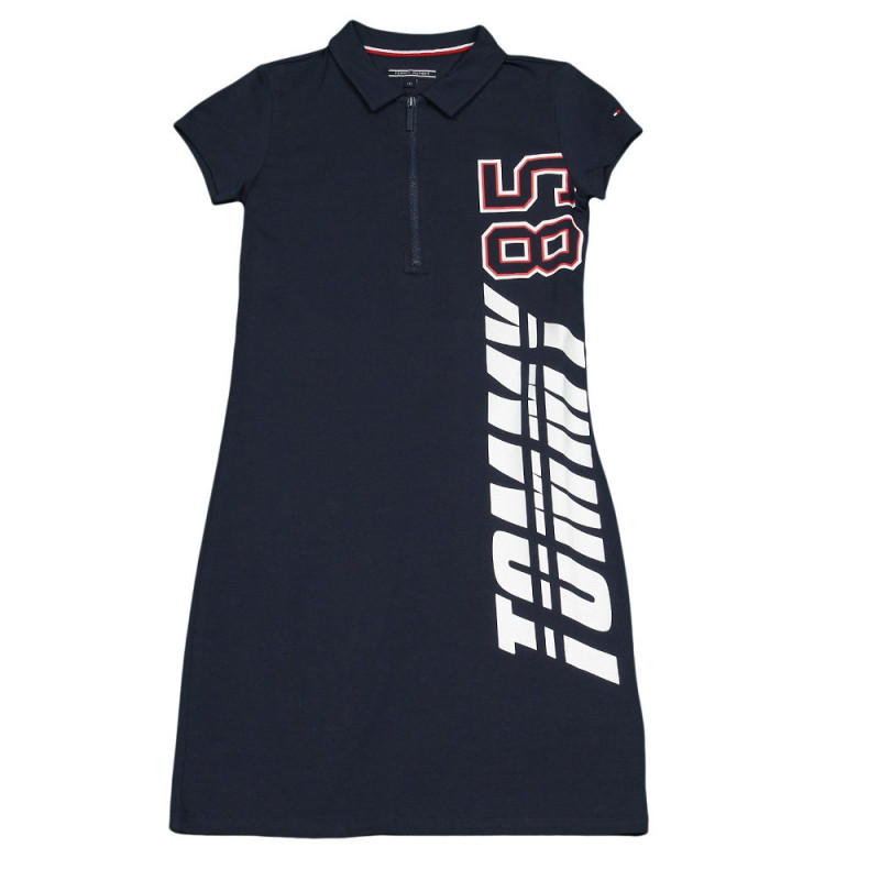 Vestido Tommy Hilfiger Infantil Feminina KG0KG03465-002 Preto