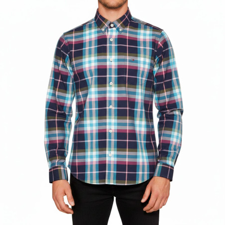 Camisa Tommy Hilfiger Masculino MW0MW03790-903 L Multicor