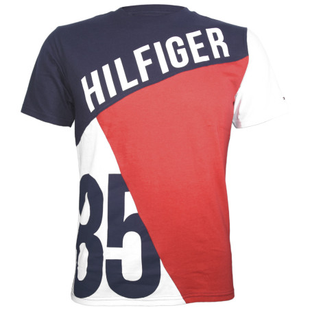 Camiseta Hombre Tommy Hilfiger M Bordo - Algodón Orgánico