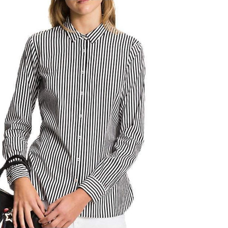 Tommy Hilfiger Women's Shirt WW0WW20545-910-10 Size 10