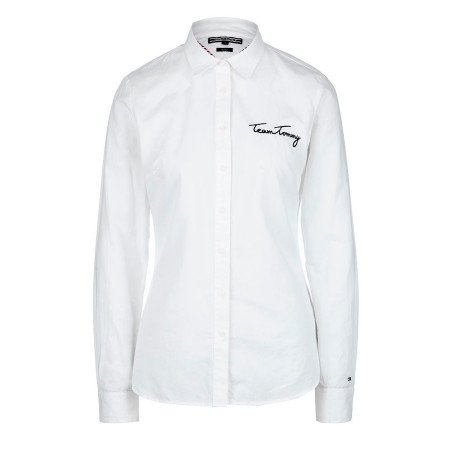 Camisa Tommy Hilfiger Feminina WW0WW21480-100 08 - Branco