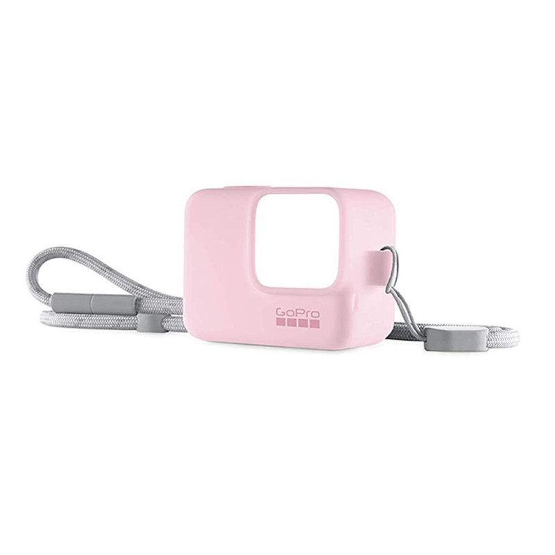Case De Silicone GoPro Com Cordão Ajustável Para HERO5 /6/7 - Rosa - ACSST-004