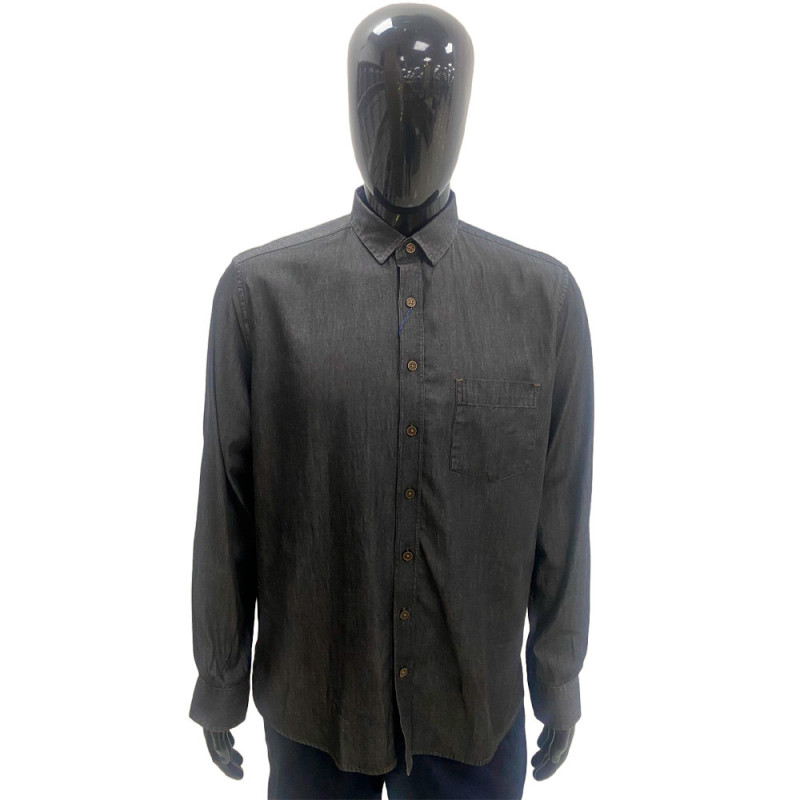 Camisa INDIVIDUAL Masculino 3-02-00223-074 4 - Jean Escuro