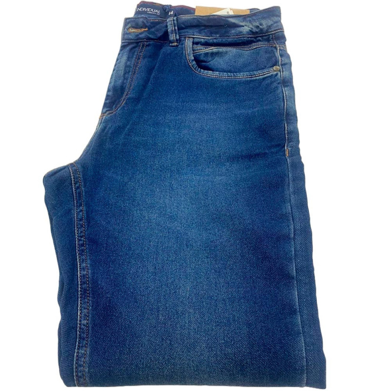 Calça Jeans INDIVIDUAL Masculino 3-09-00045-075 48 - Jean Escuro