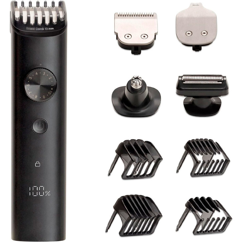 Barbeador Elétrico Xiaomi Grooming Kit Pro Black 41782-BHR6395GL-XMGHT2KITLF