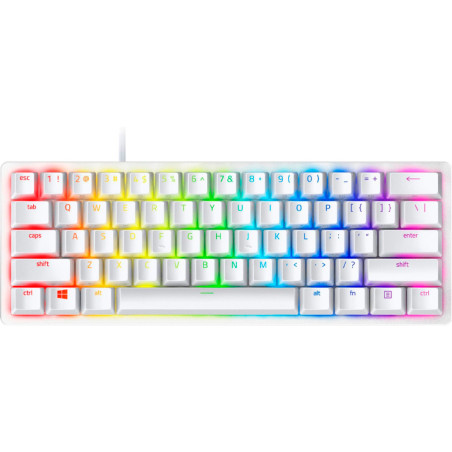 Teclado Gamer  Razer Razer Huntsman Mini RGB USB-C - Branco RZ03-03390400-R3M1