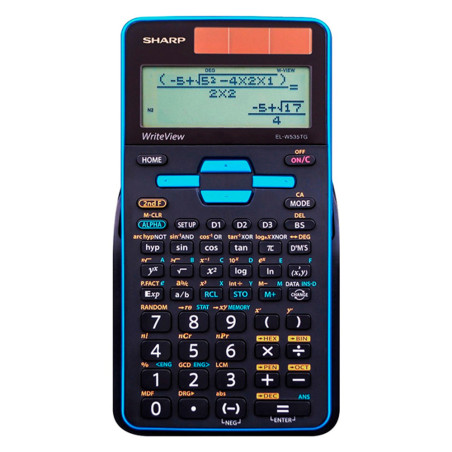 Calculadora Científica Sharp EL-W535TGB-BL - Preta