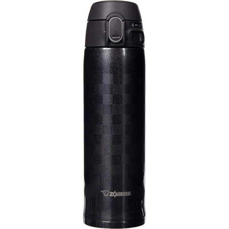 Garrafa Zojirushi SM-TAE48BZ Inox 480ML Ichimatsu - Preto