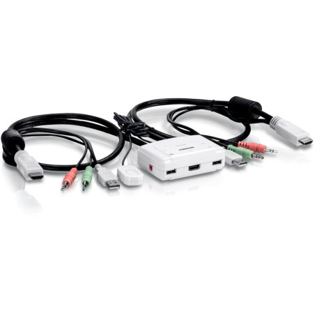 Switch TRENDnet TK-215I KVM 2 Portas HDMI 1080P Y Áudio 3.5MM