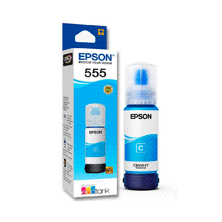 Frasco de Tinta Epson T555220-AL Cyan 70ML L8180 - L8160