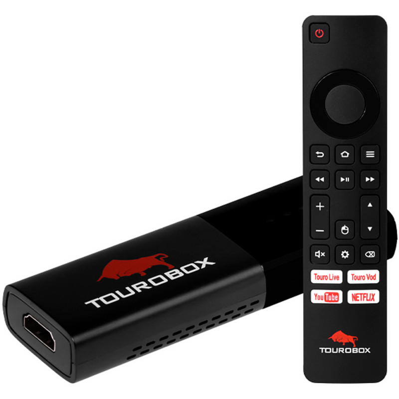 Receptor FTA Tourobox 4K Ultra HD Wi-Fi/HDMI/Bluetooth - Preto