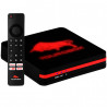 Receptor FTA Tourobox PRO 4K Ultra HD 16GB+ 2GB Wi-Fi/HDMI/USB Bivolt - Preto/Vermelho