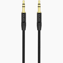 Kanex Mini Jack 3.5 mm Cable 2 m Black - DuraBraid