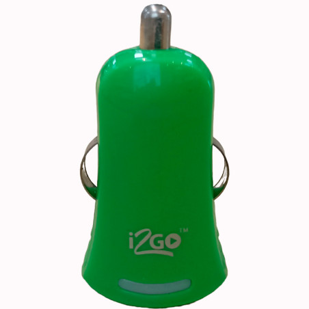 Carregador Veicular i2GO I2GCAR012GN USB - Verde