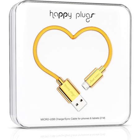 Cable Micro USB Happy Plugs HP9916 para carga y datos