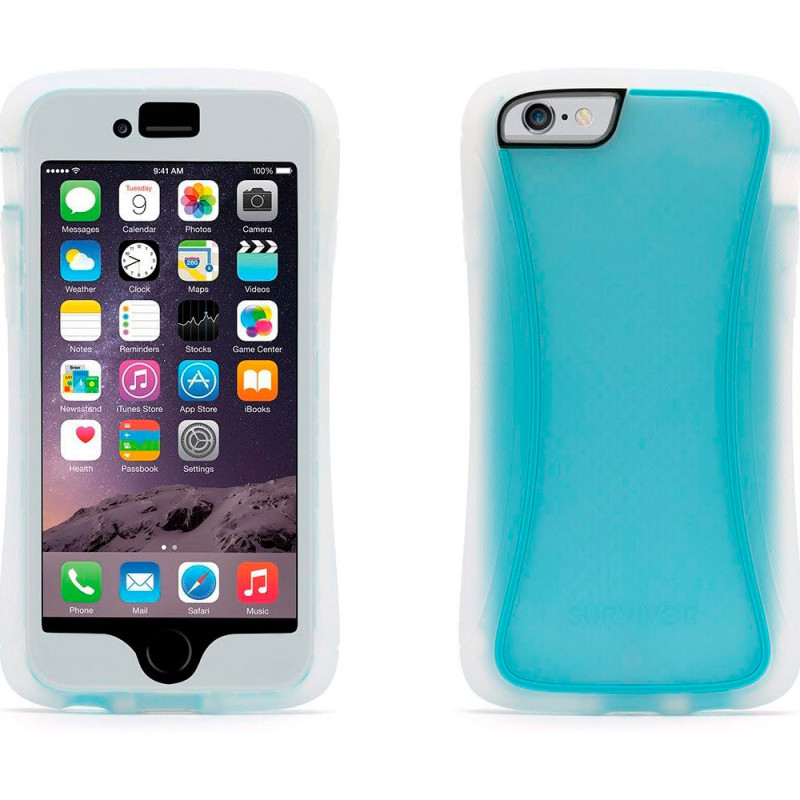Capa Griffin Survivor Slim GB39095 para iPhone 6/6S - Celeste