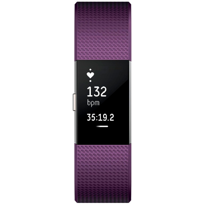 Monitor de Frequência Cardíaca Fitbit Charge 2 Bluetooth - Roxo