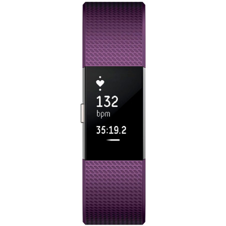 Monitor de Frequência Cardíaca Fitbit Charge 2 Bluetooth - Roxo