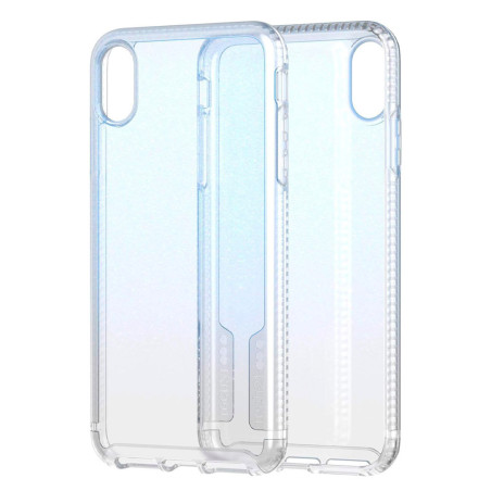 Case Tech21 para iPhone XS MAX Pure Shimmer Translucent Blue