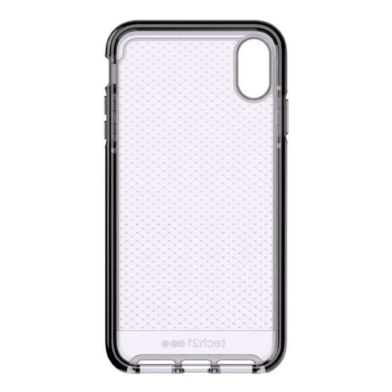 Case Tech21 para iPhone XS MAX Evo Check Series Gel Smokey Black