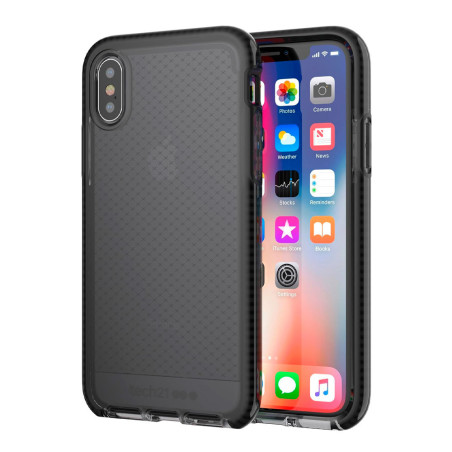 Case Tech21 iPhone XR Evo Check Series Gel Smokey/Black