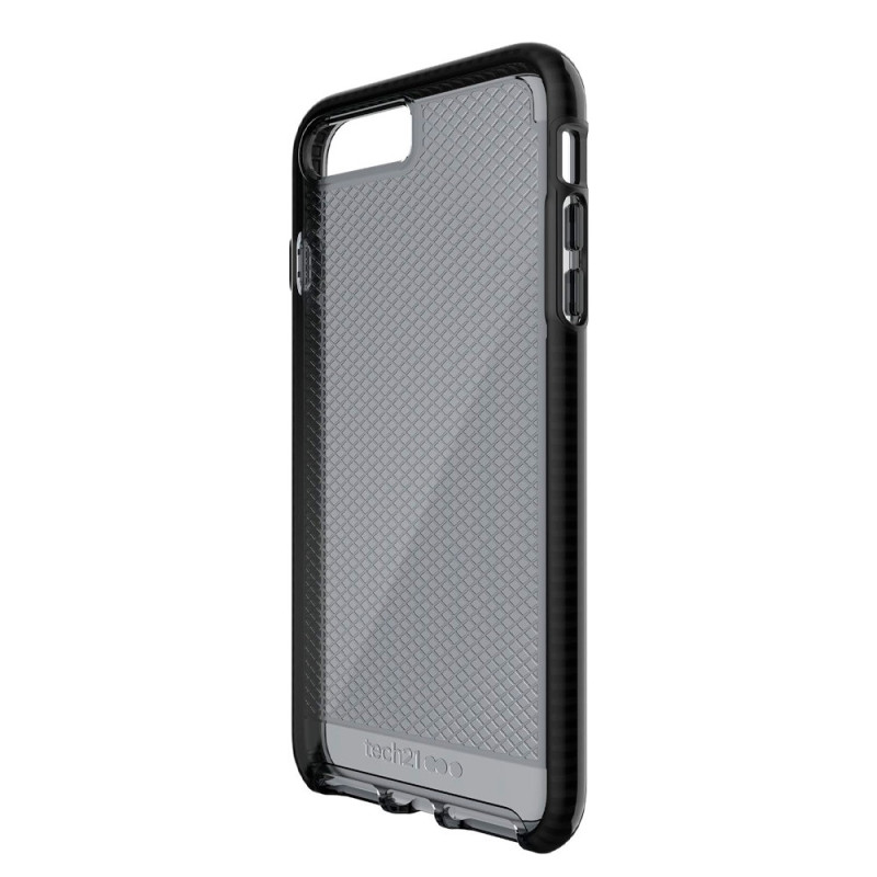 Case Tech21 para iPhone 8/7 Evo Check Series Flexible Cover Smokey Tint Black