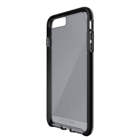Case Tech21 para iPhone 8/7 Evo Check Series Flexible Cover Smokey Tint Black