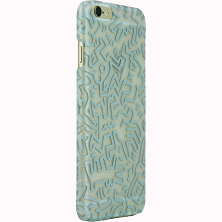 Capa GRAPHT para iPhone 6 Keith Haring Collection - Chaos/Clear x Sliver