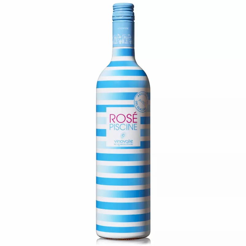 Vino Rosé Piscine 750ML – rosado pálido, 11% ABV, ideal