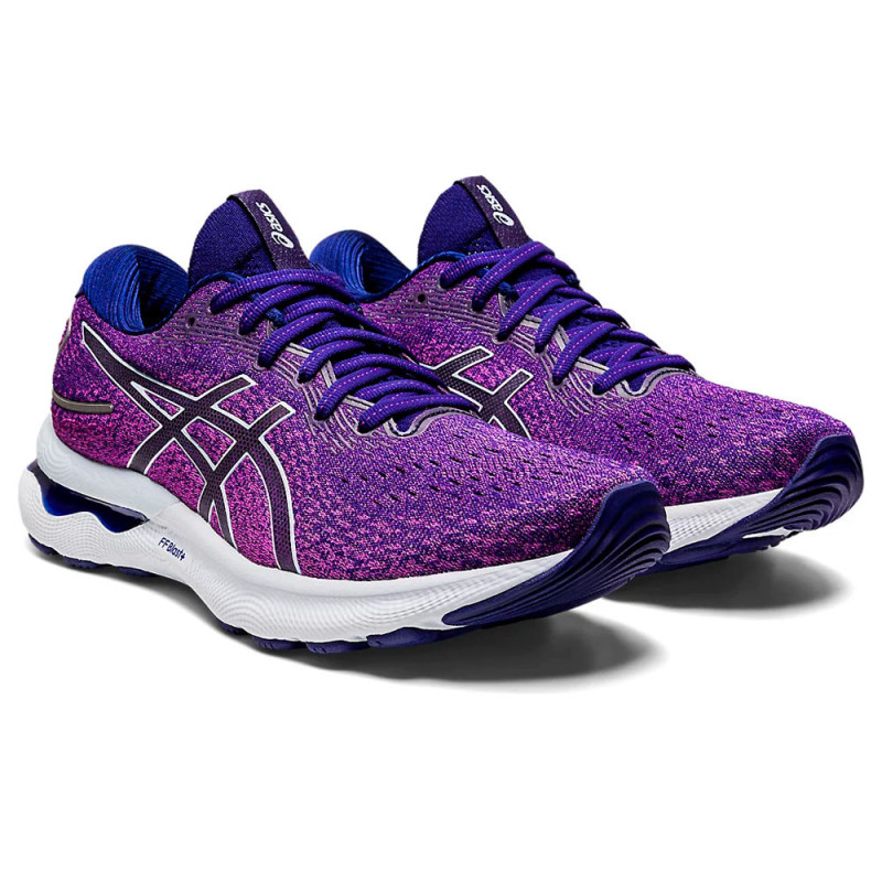 Tênis ASICS Feminina 1012B201.500 37.5 Gel Nimbus 24 Orquídea/Céu Suave