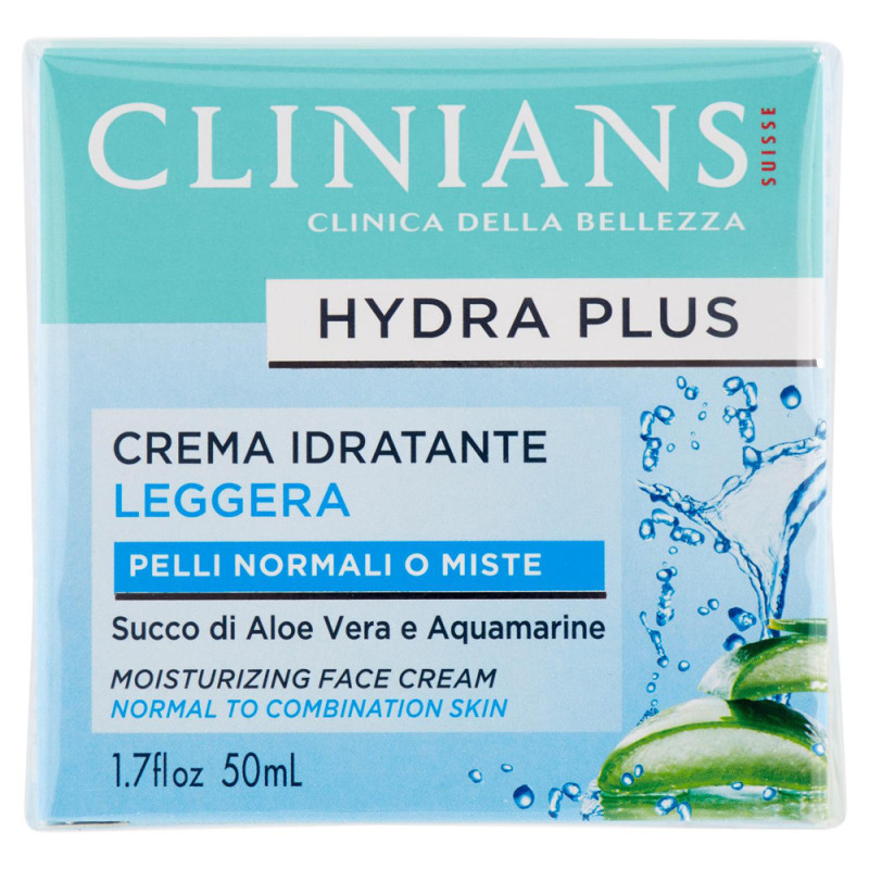 CREME FACIAL HIDRATANTE CLINIANS HYDRA PLUS 50ML
