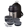 Pote Térmico Zojirushi SL-JBE14XA com 4 Potes Inox - Cinza