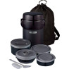 Pote Térmico Zojirushi SL-JBE14BZ Com 4 Potes - Preto