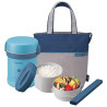 Pote Termico Zojirushi SL-MEE07AB com 2 Potes - Azul Claro