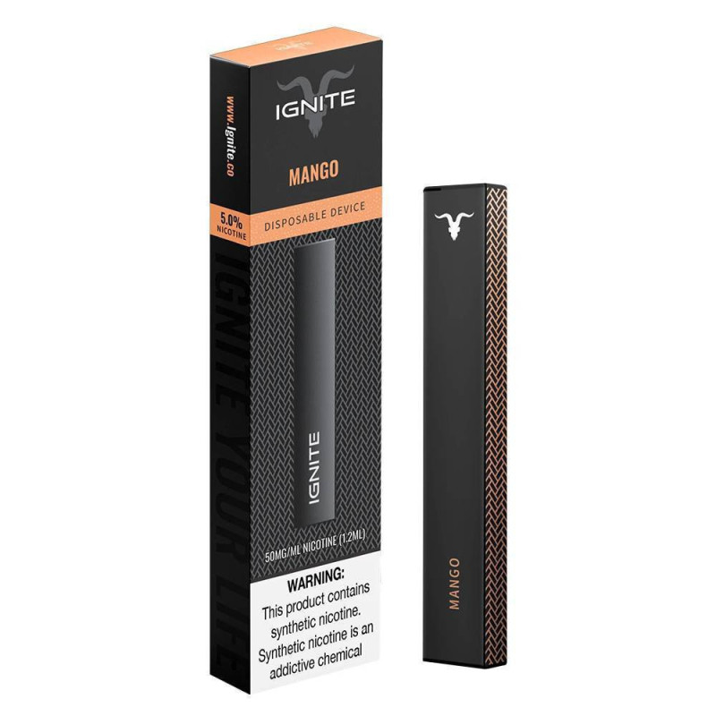 Vape Descartável Ignite V15 1500 Puffs Mango - 5% Nicotina 850 mAh