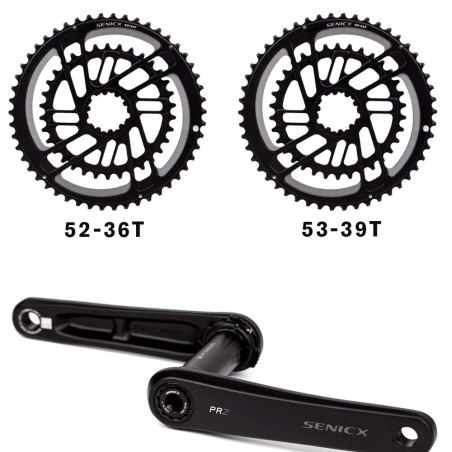 BIKE CRANKSET ROAD SENICX PR2 11V 52/36T X 170 -