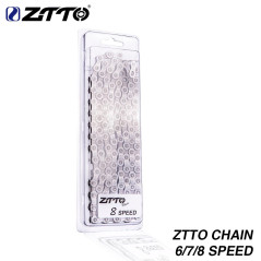 Cadena bici ZTTO 6/7/8V 116 eslabones - nitruro de titanio