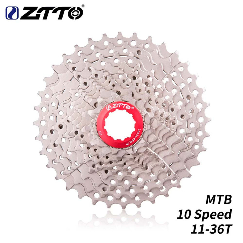 Cassette ZTTO 10 velocidades 11-36 en acero templado resistente