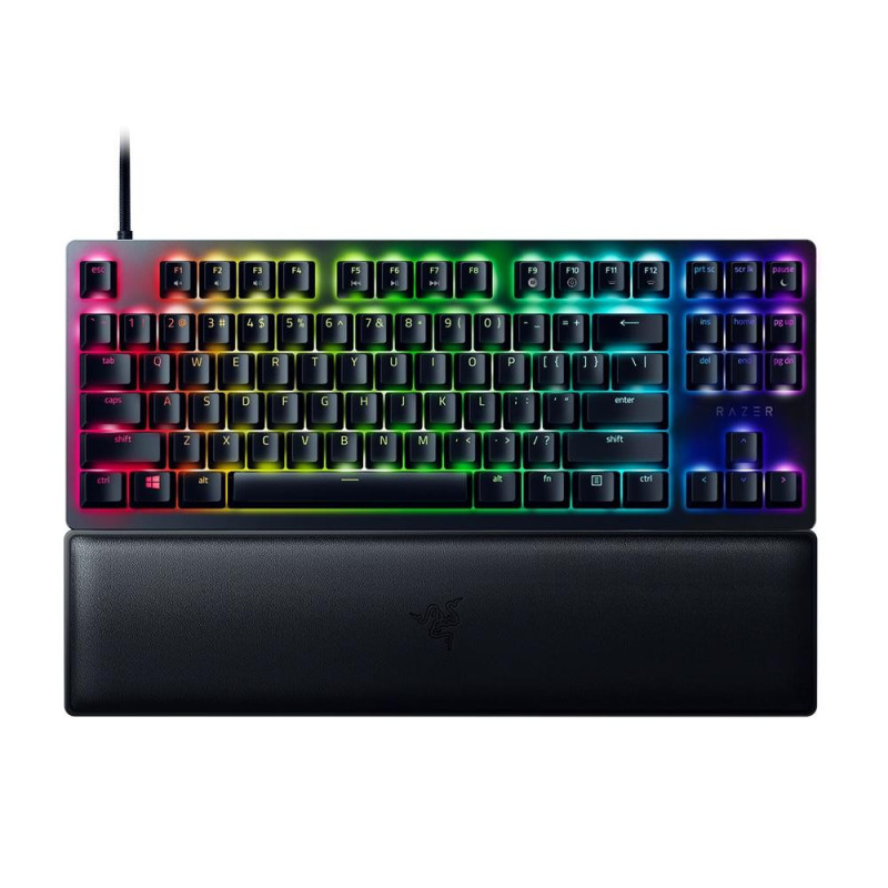 Teclado Gamer Razer Huntsman V2 Tenkeyless Switch Optico Clicky USB Inglês EUA Purple - RZ03-03940400-R3U1