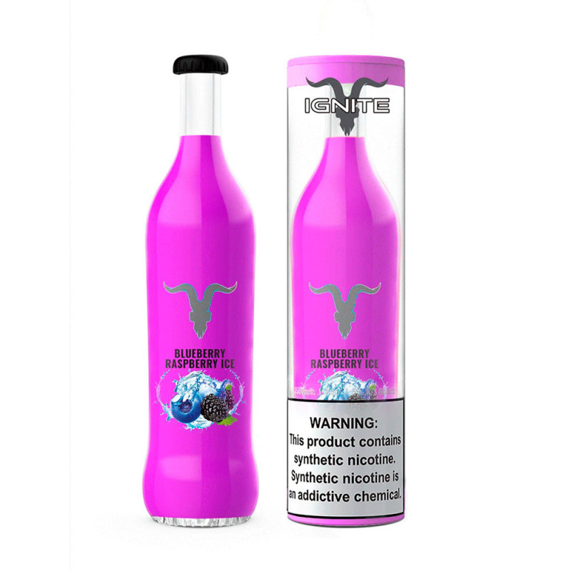 Vape Descartável Ignite V25 2500 Puffs Blueberry Raspberry Ice - 5% Nicotina 1.000mAh