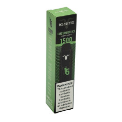 Vape Descartável Ignite V15 1500 Puffs Cucumber Ice - 5% Nicotina 850 mAh