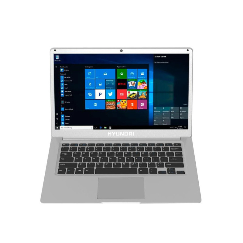 NOTEBOOK HYUNDAI HYBOOK HTLB14INC4Z2ES CEL-N3350/4GB/64GB eMMC/14.1/W10H INGLES SILVER - HTLB14INC4Z2ES