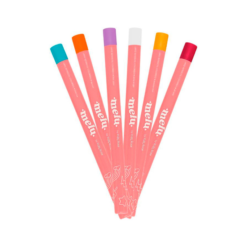 Lápis Delineador Ruby Rose Colorido Retrátil Melu RR 2056 (UND)