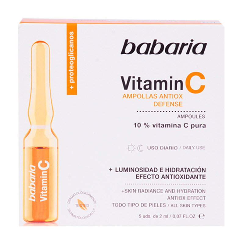 Babaria Vitamin C Facial Ampoules 5x10ML - Antioxidant
