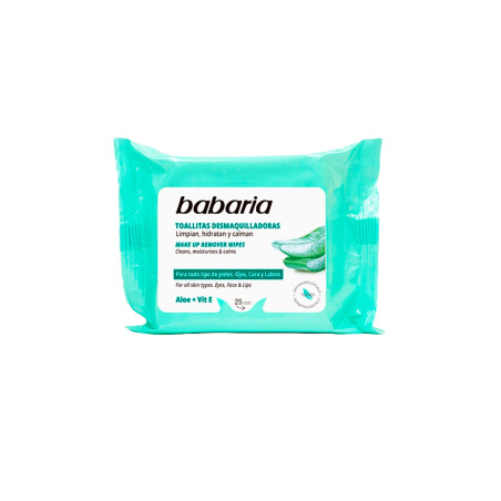 Lenço Facial Removedor de Maquiagem Babaria 25 Unidades